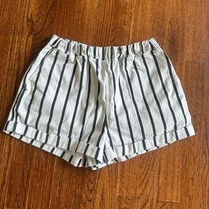 Forever 21 Black and White Stripped Summer Shorts